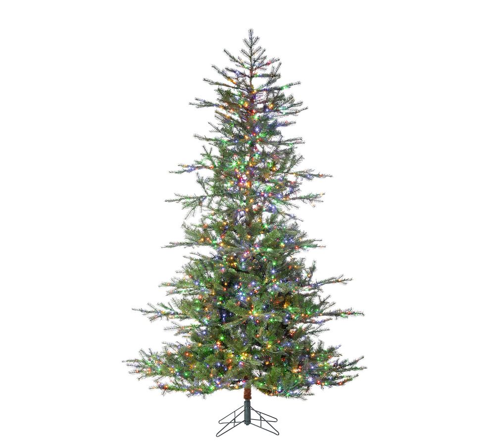 PreLit Portland Pine Faux Christmas Trees Pottery Barn