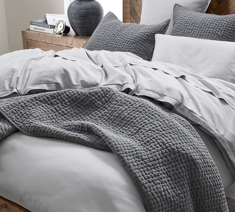 Washed Sateen Duvet Cover Pottery Barn