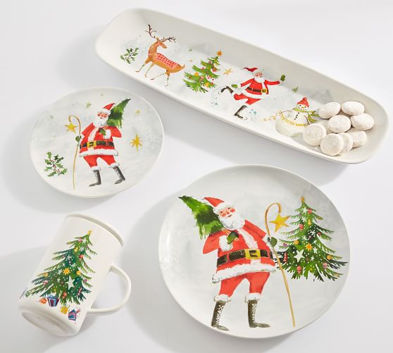 pottery christmas plates