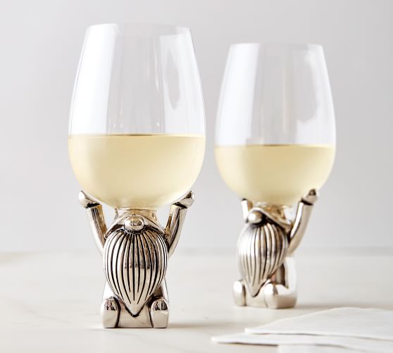 Set of 2 Everyday Drinking Glasses Summer Ferns Glassware Wedding Gift Gift for Her