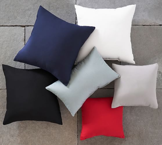 Sunbrella Solid Indoor Outdoor Pillows, How To Make Pillows Outdoor Safety