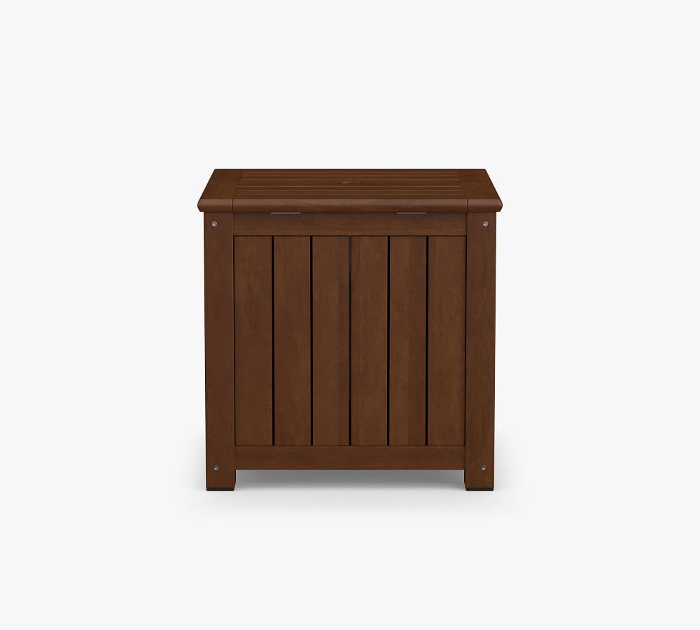 Chatham Umbrella Stand Side Table, Honey Outdoor Umbrellas Pottery Barn