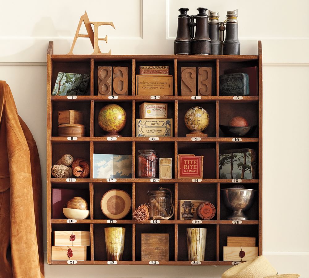 Handcrafted Wooden Cubby Display | Pottery Barn