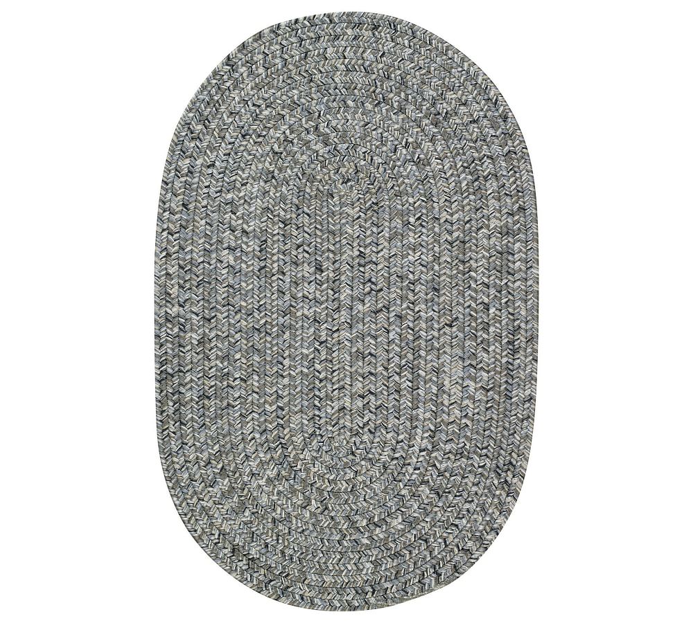 Ridley Oval Indoor/Outdoor Braided Rug Pottery Barn