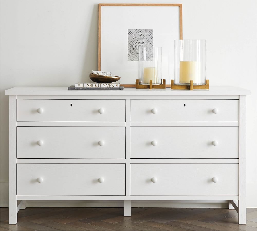 Farmhouse 6-Drawer Wide Dresser | Pottery Barn