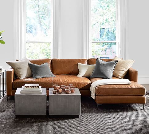 Jake Leather Sofa | Pottery Barn