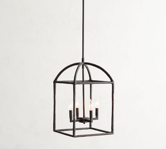 Fallon Forged-Iron Pendant | Pottery Barn