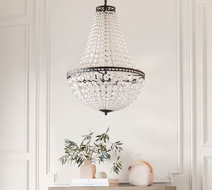 Mia Crystal Chandelier | Pottery Barn