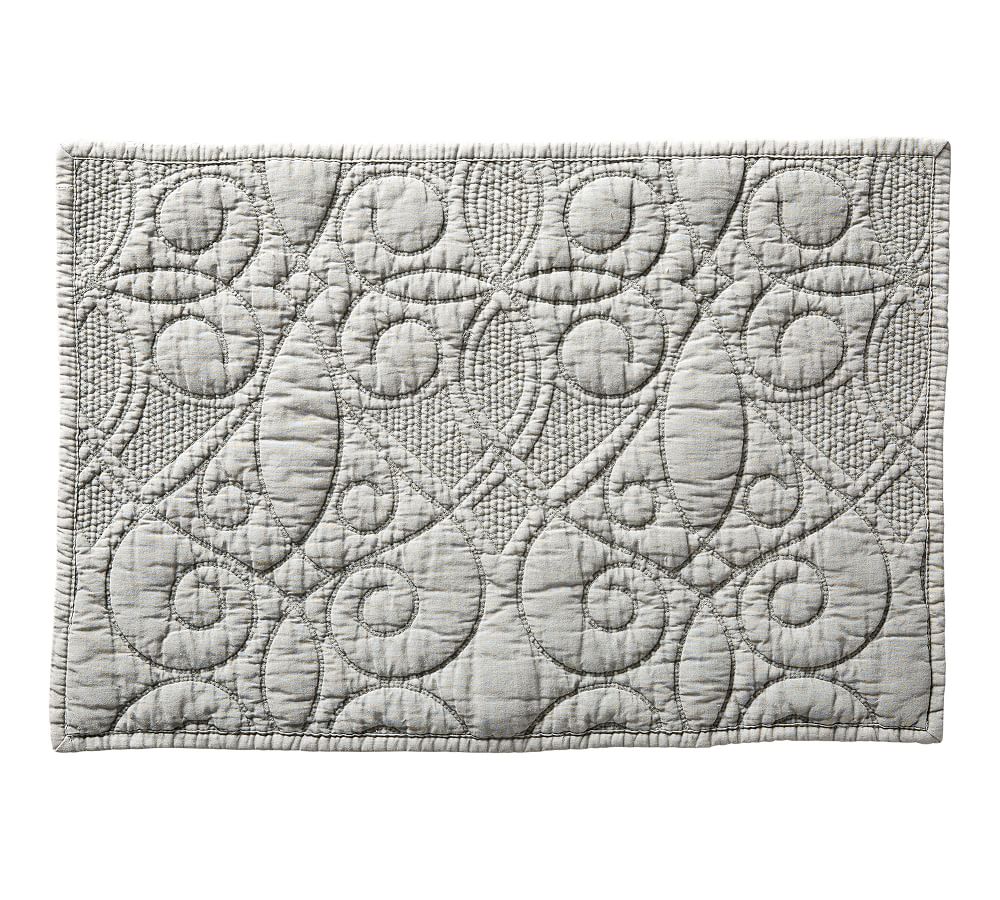 Washed Cotton Quilted Placemat Pottery Barn