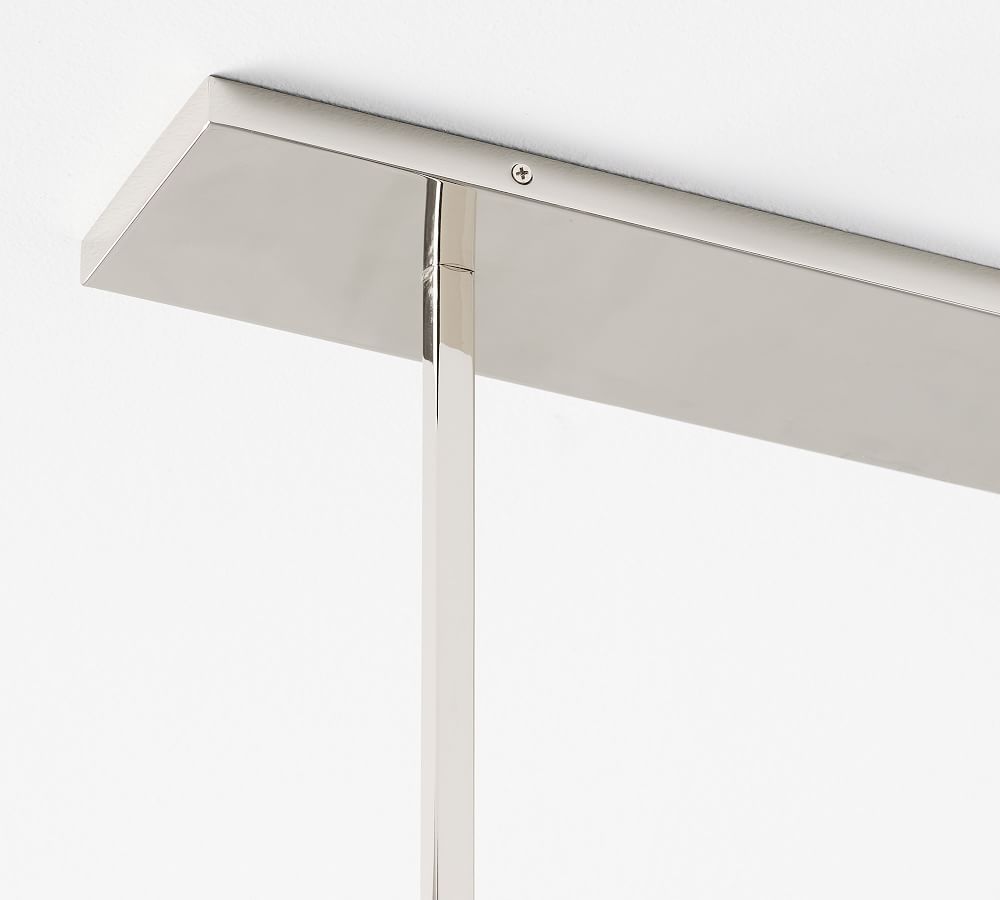 Zaire Chandelier, Polished Nickel Pottery Barn