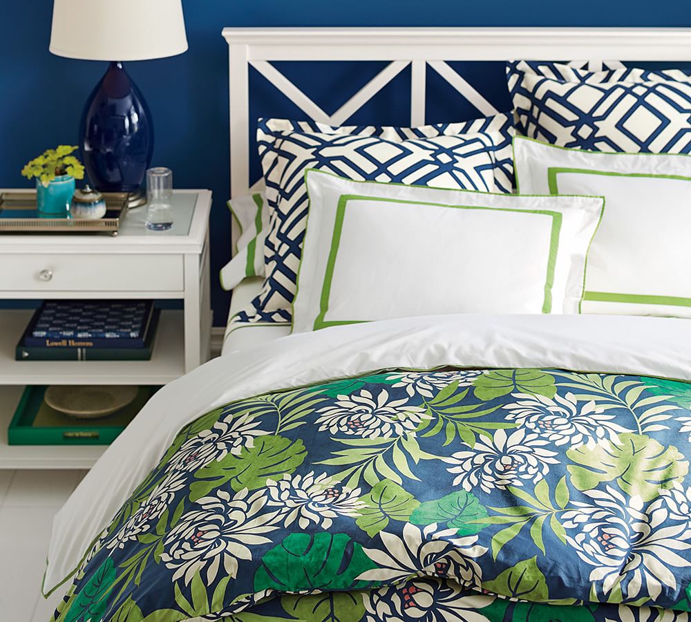 Clara Lattice Bed & Headboard Pottery Barn