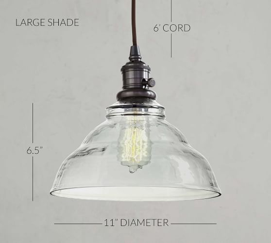 Vintage Glass Cord Pendant | Pottery Barn