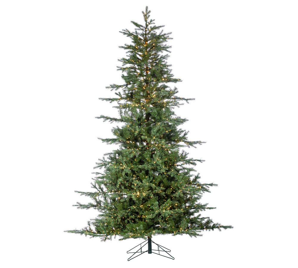 PreLit Portland Pine Artificial Christmas Trees Pottery Barn