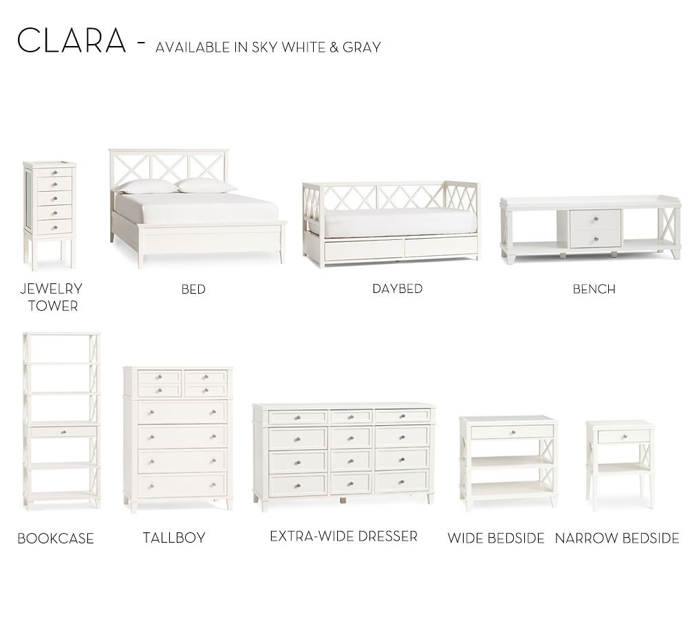 Clara Lattice Bed & Headboard Pottery Barn