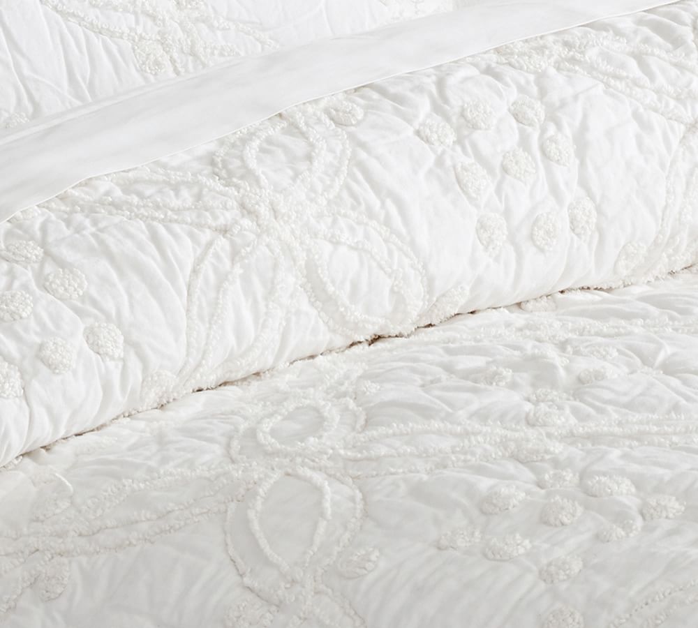 Candlewick Handcrafted Cotton Quilt & Shams Pottery Barn