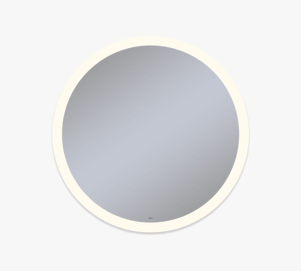 Robern Round Vitality Lighted Mirror with LED Lights and Defogger