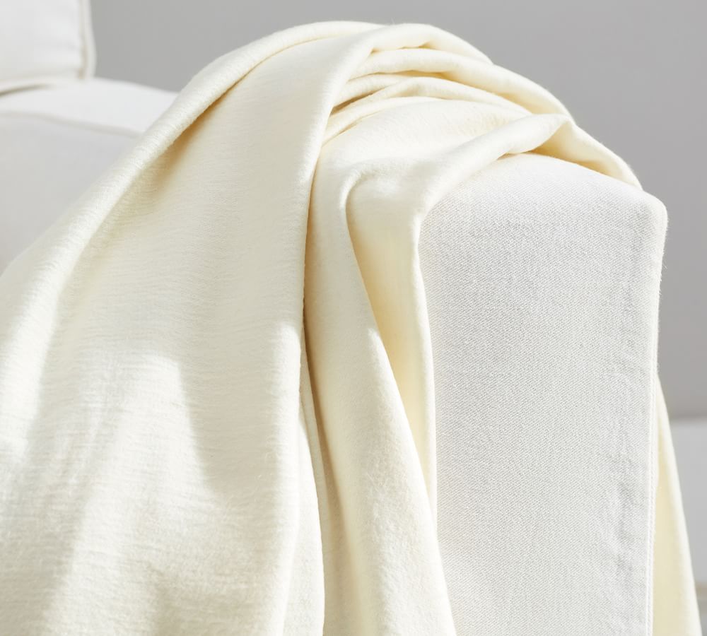 Personalized HandKnotted Fringe Throws Pottery Barn