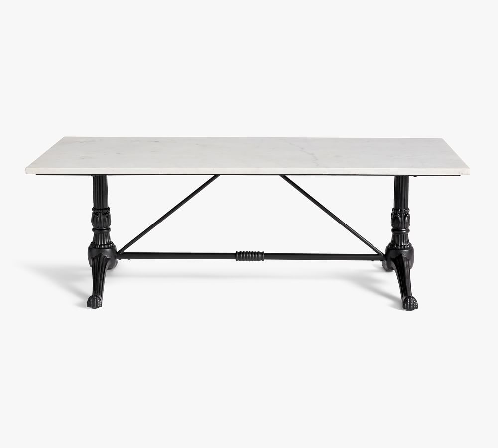 Rae 54" Rectangular Marble Coffee Table Pottery Barn