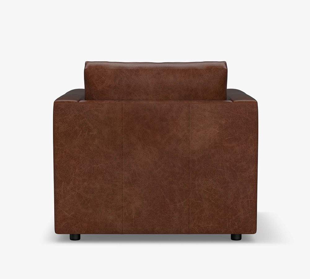 Jake Modular Leather Armchair | Pottery Barn