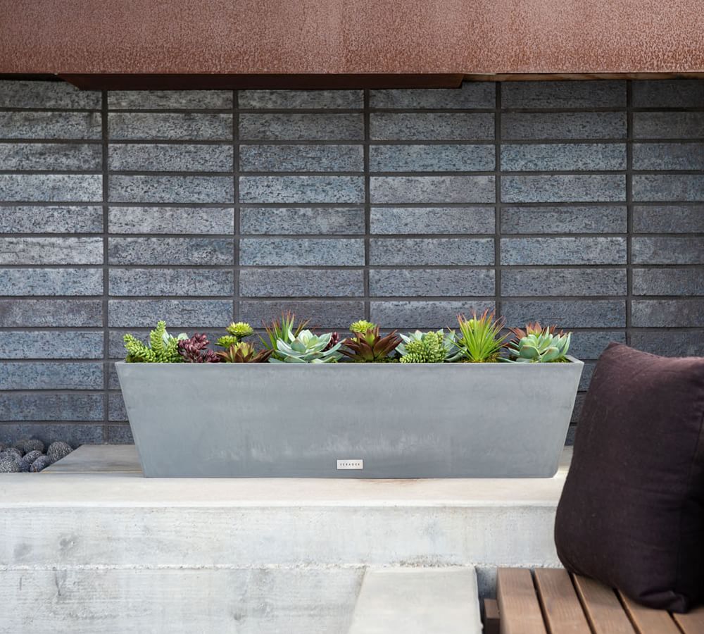 Hevea Outdoor Window Box Planters Pottery Barn