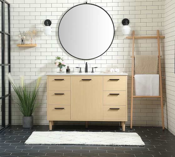 Kuno 48 Single Sink Vanity Pottery Barn - Ikea Canada 48 Bathroom Vanity Mirror