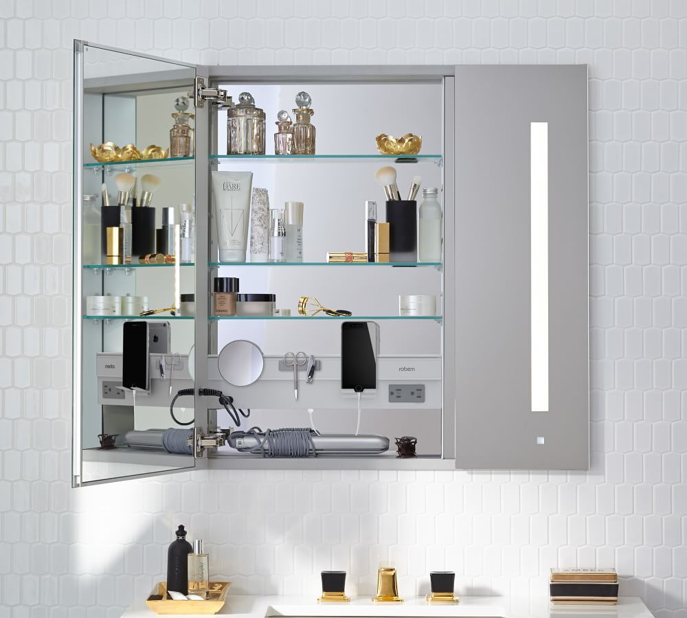 Robern AiO Single Door Medicine with Left Hinge Pottery Barn