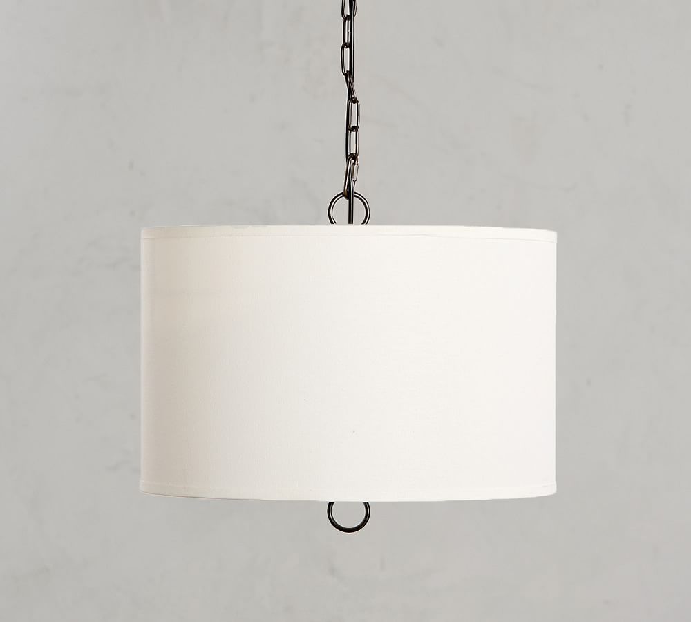 Linen Drum Pendant Pottery Barn
