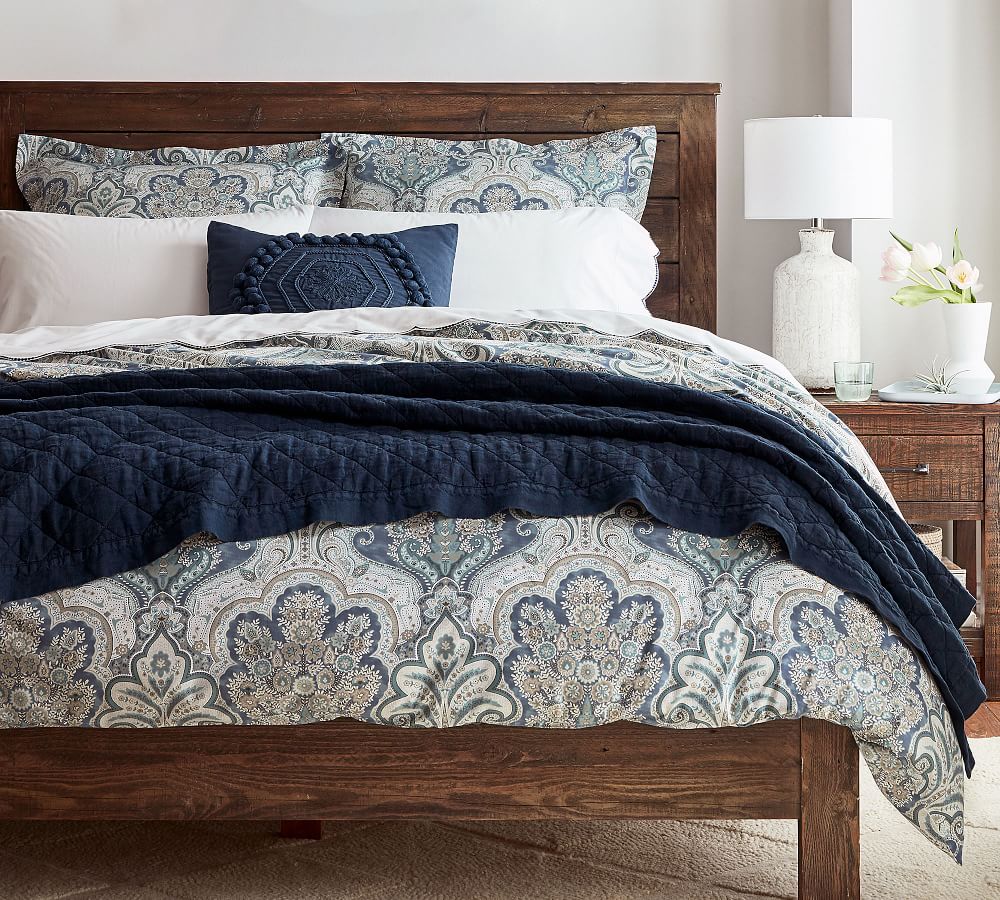 queen duvet cover paisley