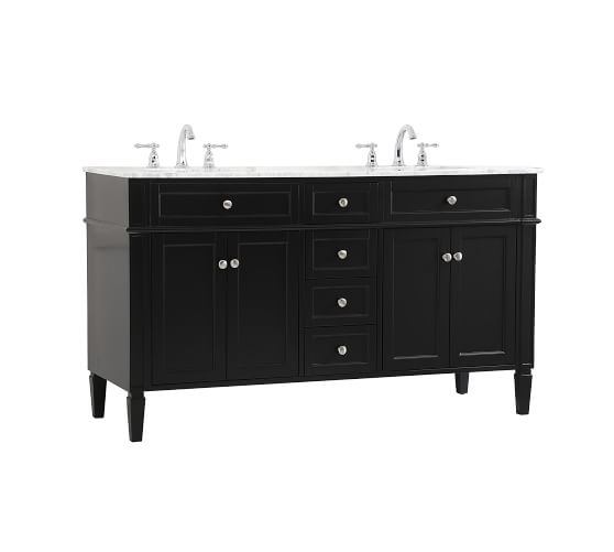 Ilsa 60 Double Sink Vanity Pottery Barn Ilsa 60 Double Sink Vanity Pottery Barn, 60 Inch Vanity Double Sink Home Depot