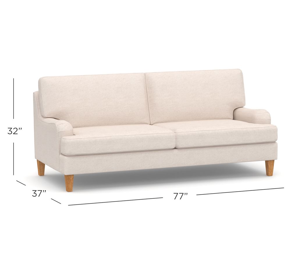 SoMa Hawthorne English Arm Fabric Sofa Pottery Barn