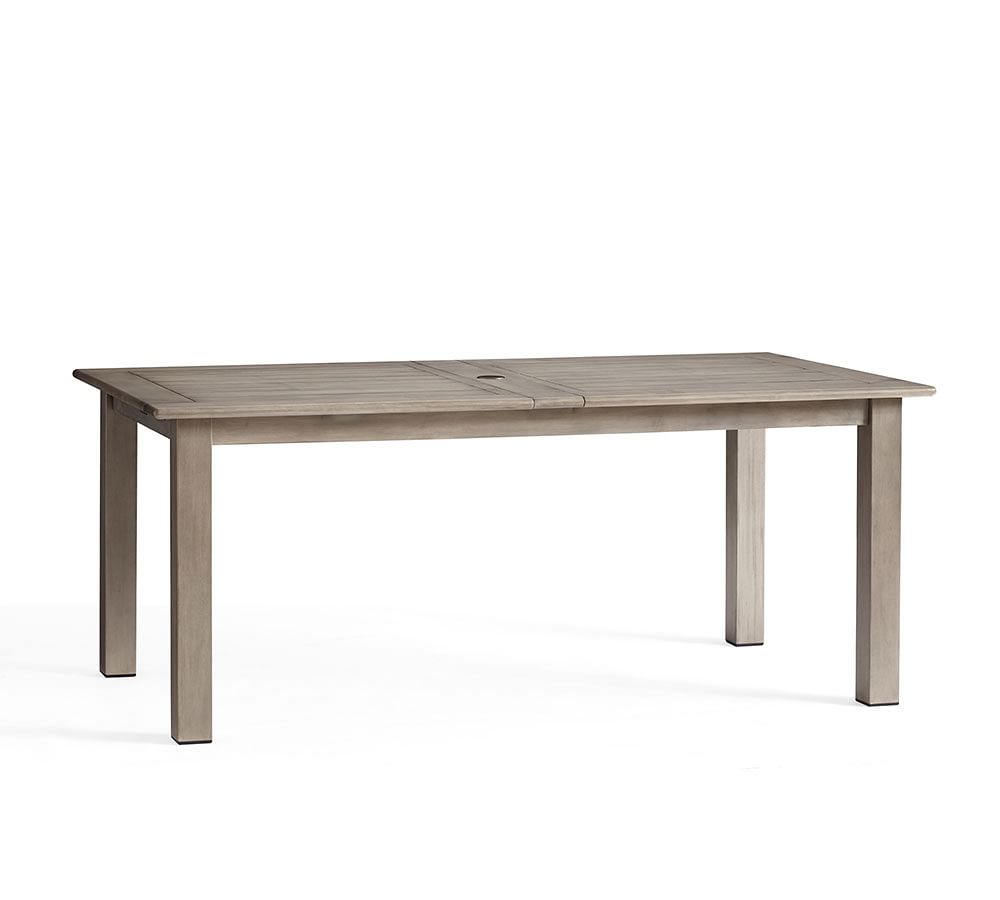 Chatham Indoor/Outdoor FSC® Mahogany Extending Dining Table Pottery Barn