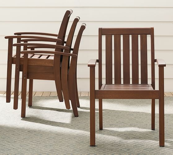 Ham Indoor Outdoor Fsc Mahogany, Mahogany Upholstered Dining Chairs With Arms