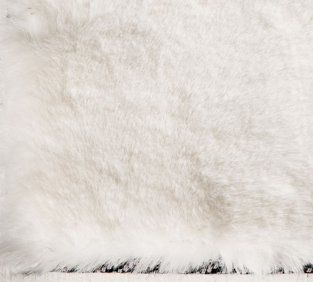 Faux Rabbit Fur Rug | Pottery Barn