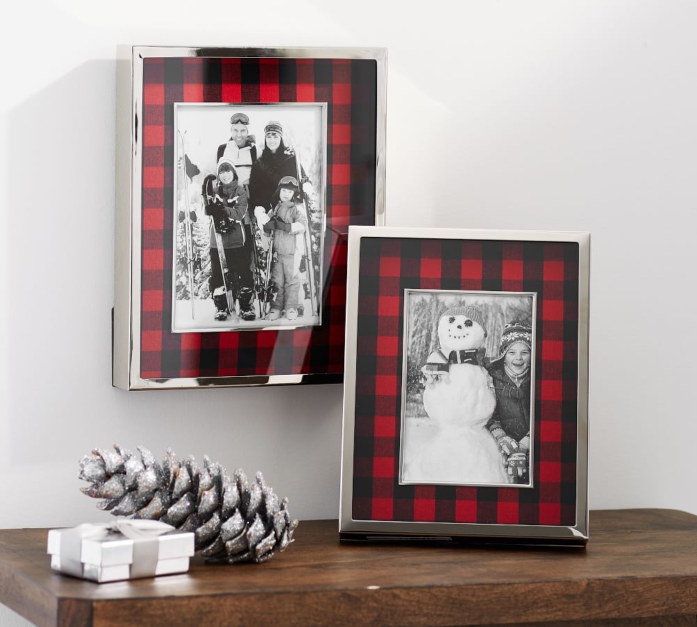 Plaid Picture Frames Pottery Barn