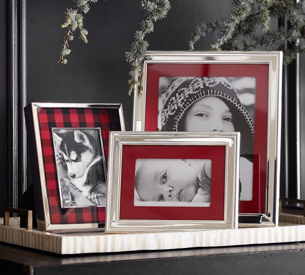 Plaid Picture Frames Pottery Barn