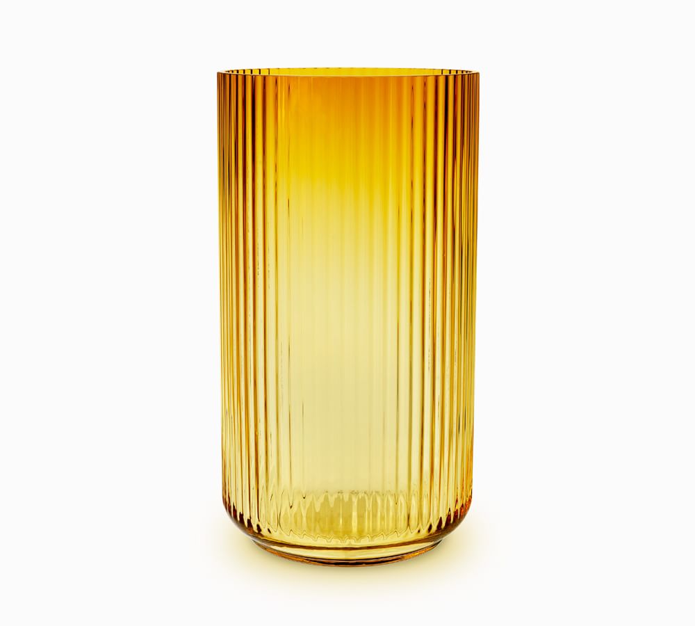 Lyngby Amber Glass Vase Pottery Barn