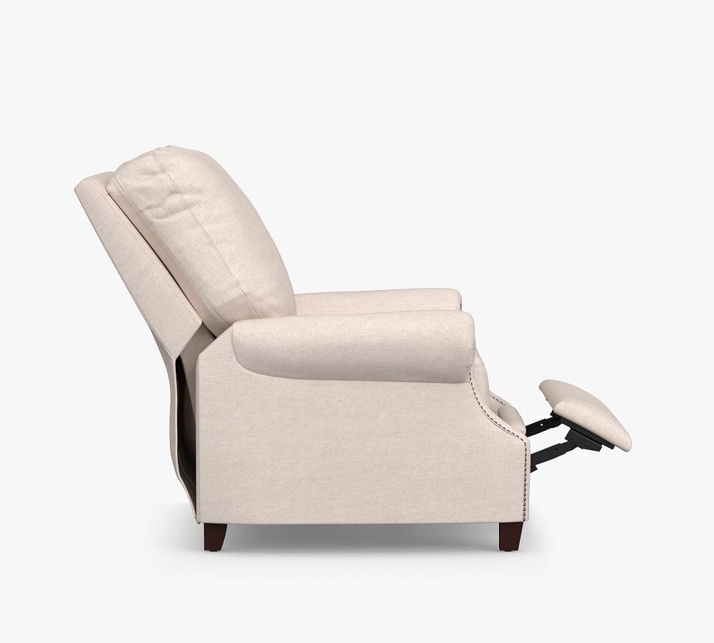 James Upholstered Recliner Chair Pottery Barn