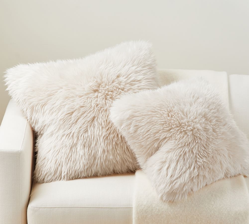 Luxe Faux Fur Pillow Cover | Pottery Barn