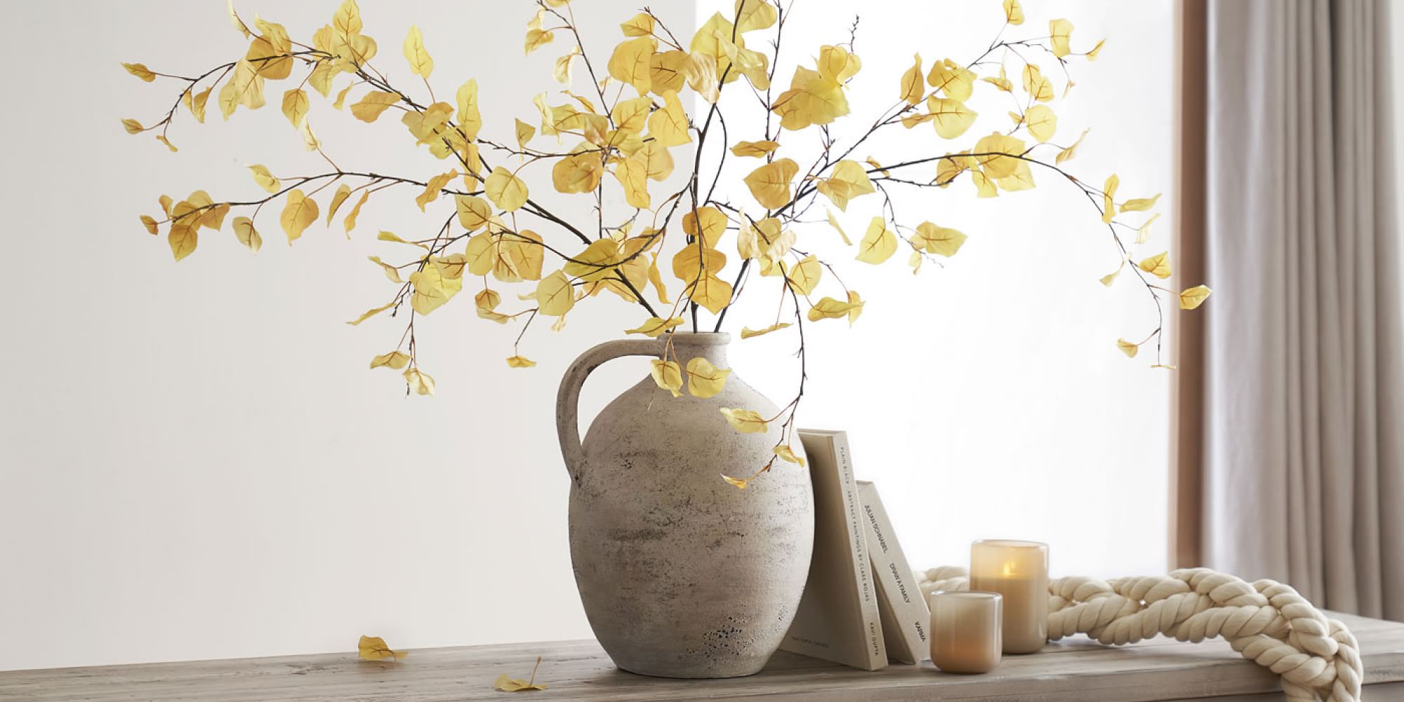 Faux Autumn Aspen Tree Branch Faux Plants Pottery Barn