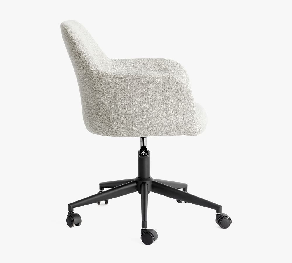 Carson Upholstered Swivel Desk Chair Pottery Barn