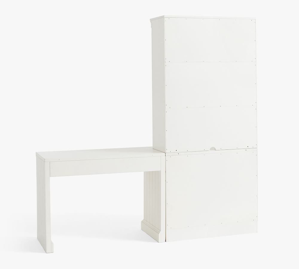 Aubrey Writing Desk with Lateral File and Bookcase Pottery Barn