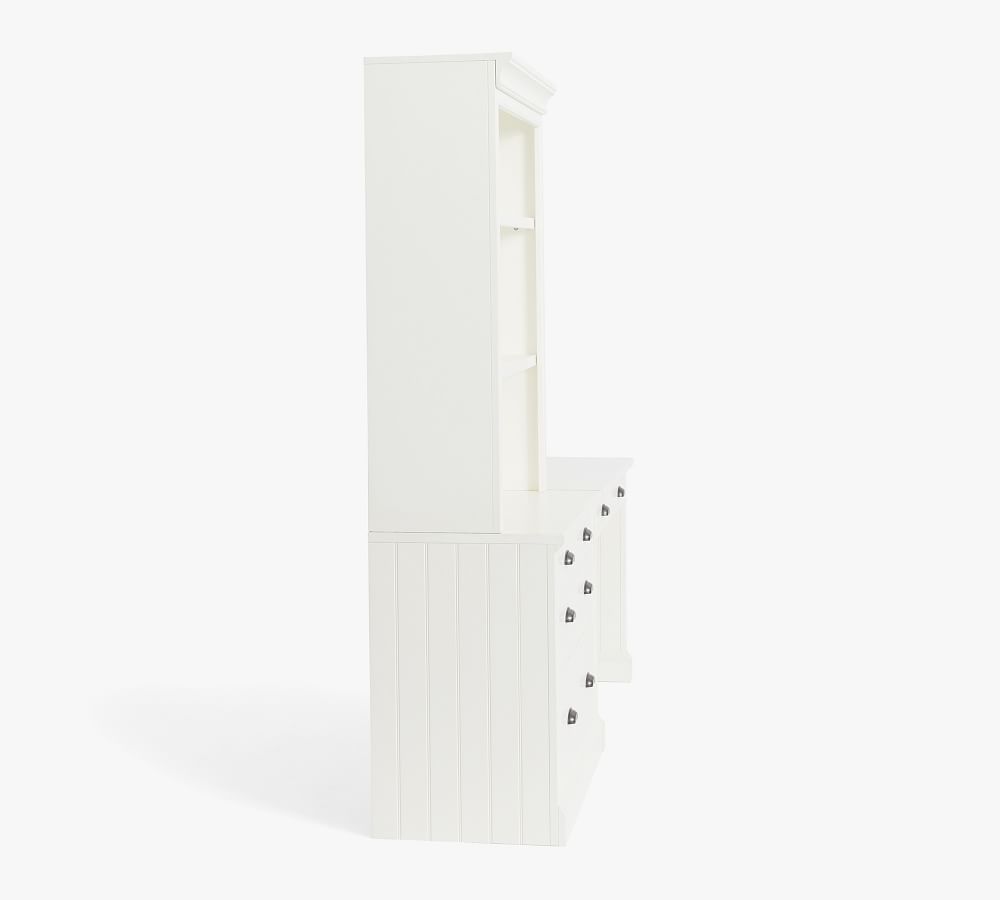 Aubrey Writing Desk with Lateral File and Bookcase Pottery Barn