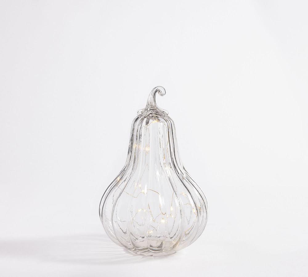 Pumpkin & Gourd Handcrafted Recycled Glass Cloches Pottery Barn