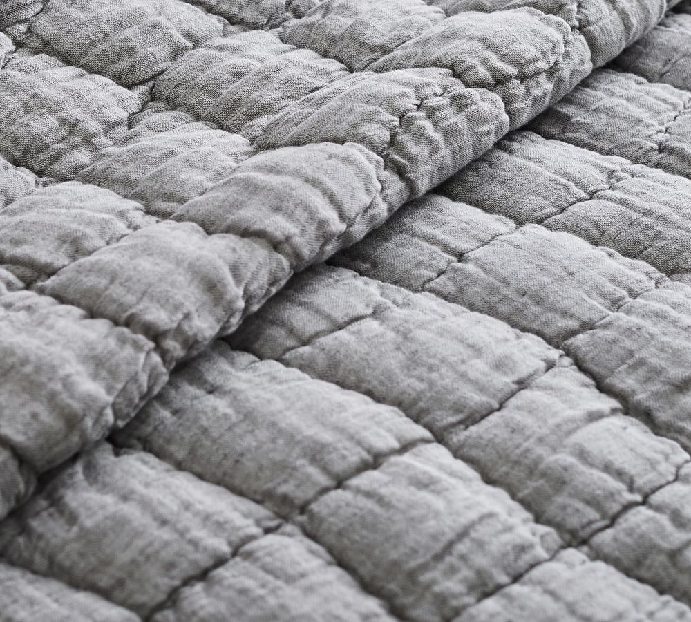 Cloud Linen Handcrafted Quilt Pottery Barn