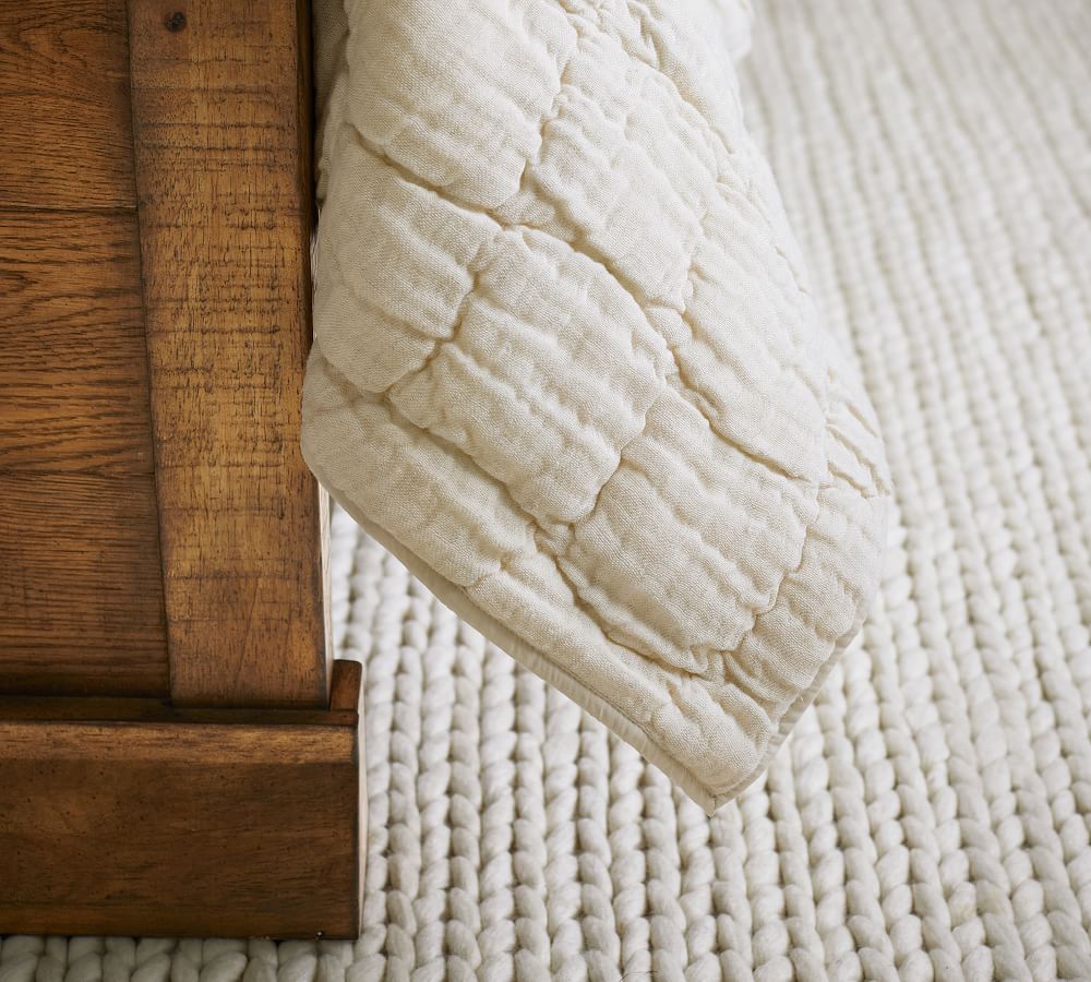 Cloud Linen Handcrafted Quilt Pottery Barn