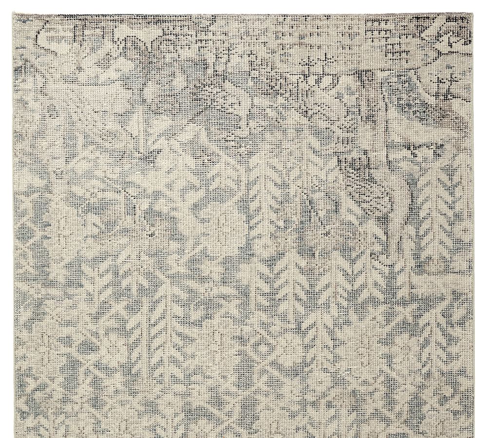 Gena HandKnotted Wool Rug Pottery Barn