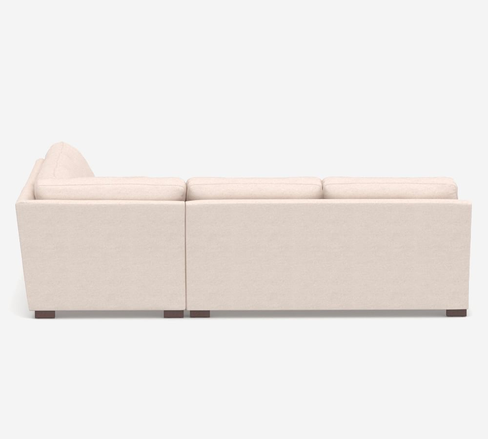 Townsend Square Arm Upholstered 3Piece LSectional Pottery Barn