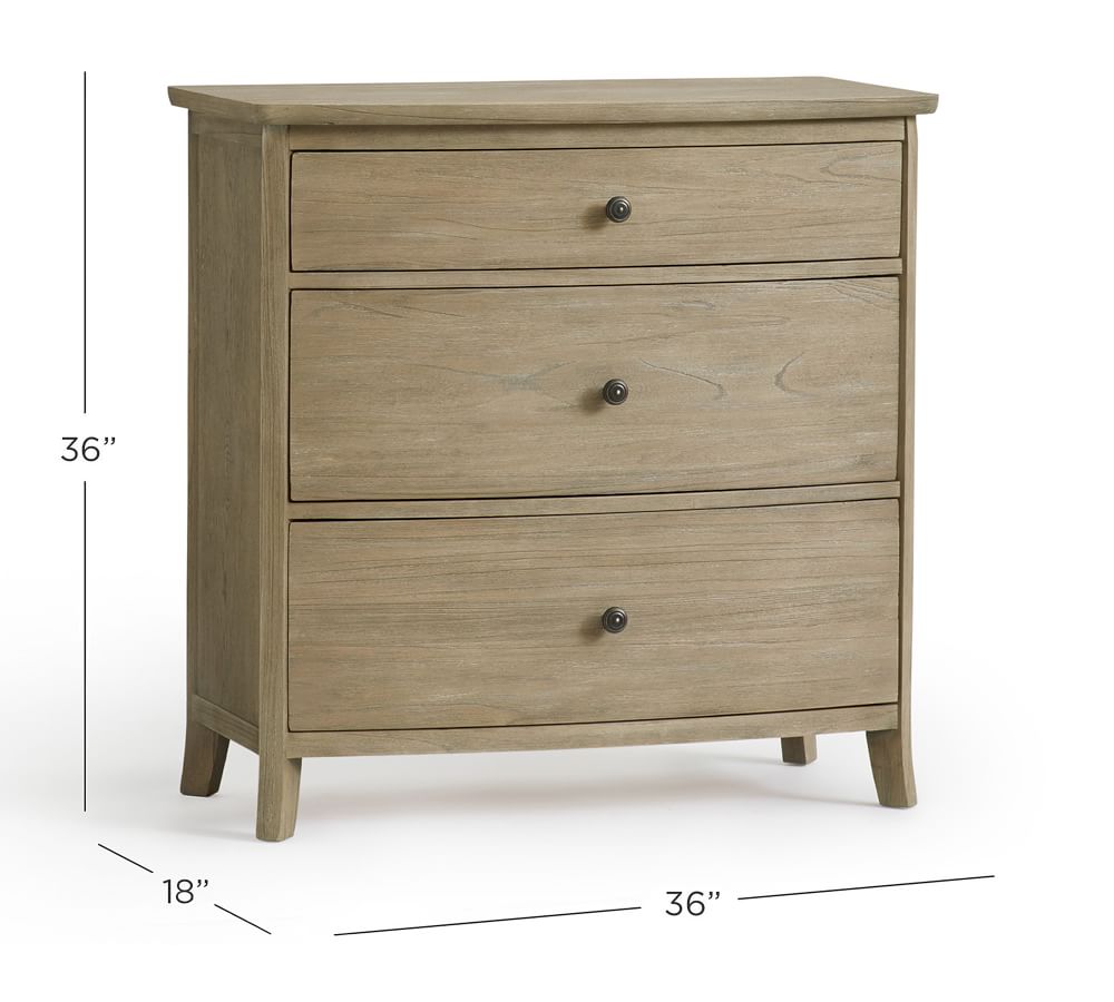Chloe 3Drawer Dresser Pottery Barn