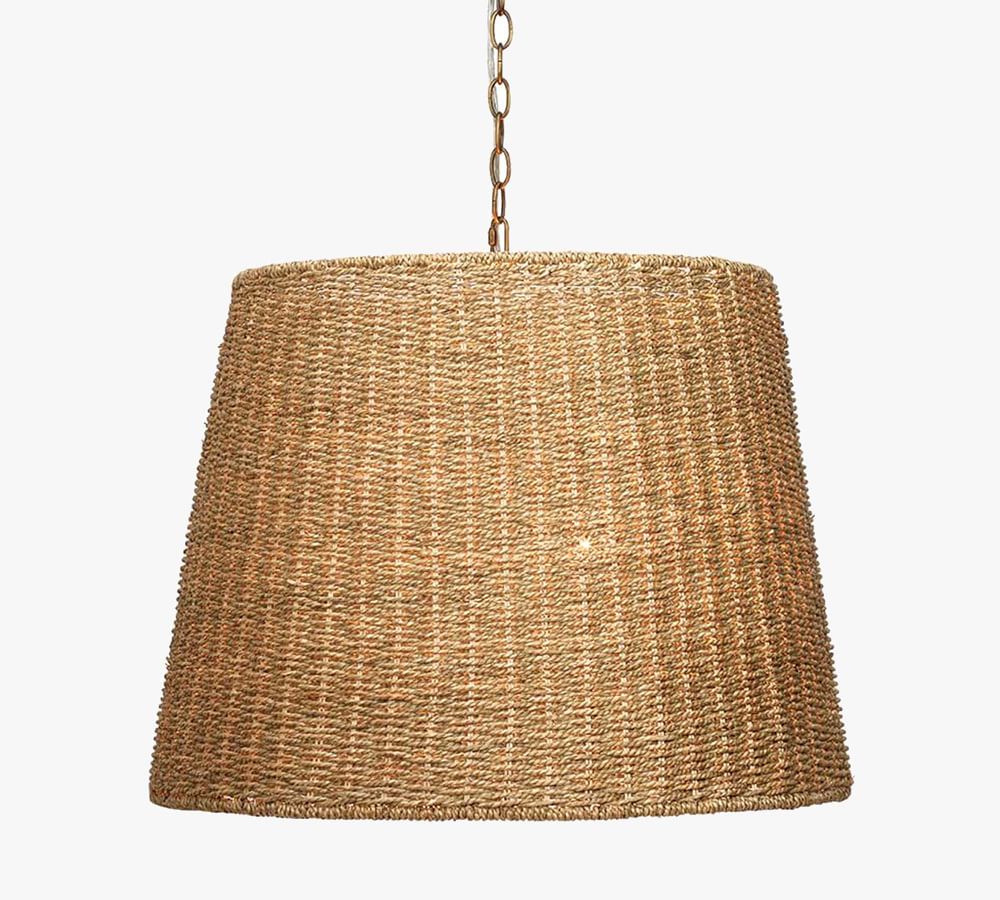 Lundy Woven Seagrass Pendant | Pottery Barn