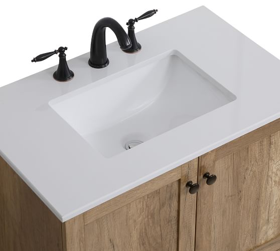 Alderson 30 Single Sink Vanity Pottery Barn - Bathroom Sink Backsplash 30 Inch